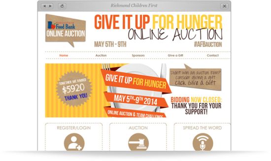 Abbotsford Food Bank Auction Website