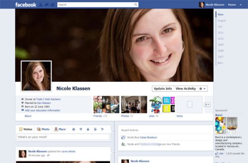 Facebook timeline