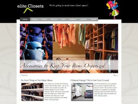Elite Closets Website